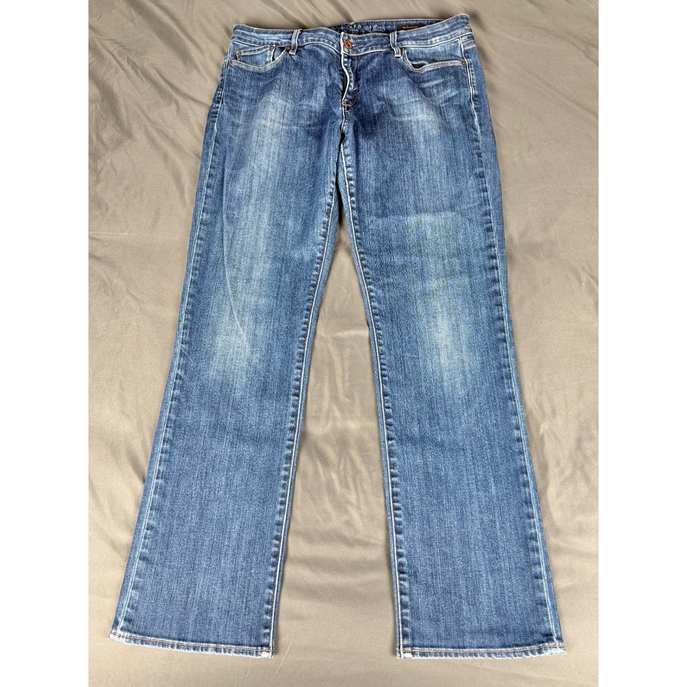 Levi's 552 Women's 34x30 Mid Rise Straight Jeans Medium Wash Cotton